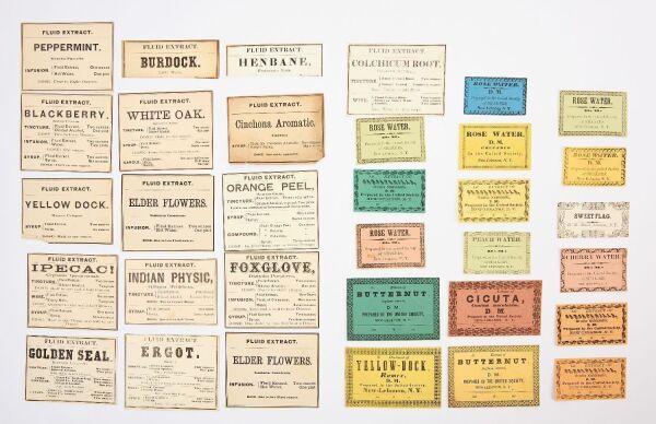 Group C of Shaker Medicinal Labels