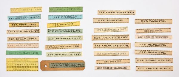 Group B of Shaker Medicinal Labels