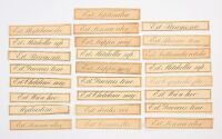 Group K of Shaker Medicinal Labels