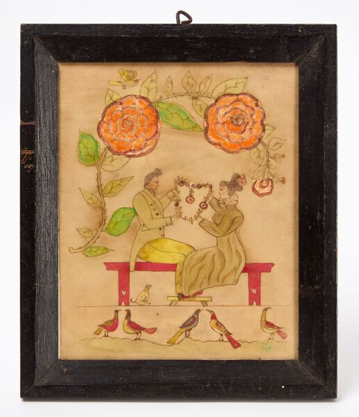 Folk Courtship Watercolor