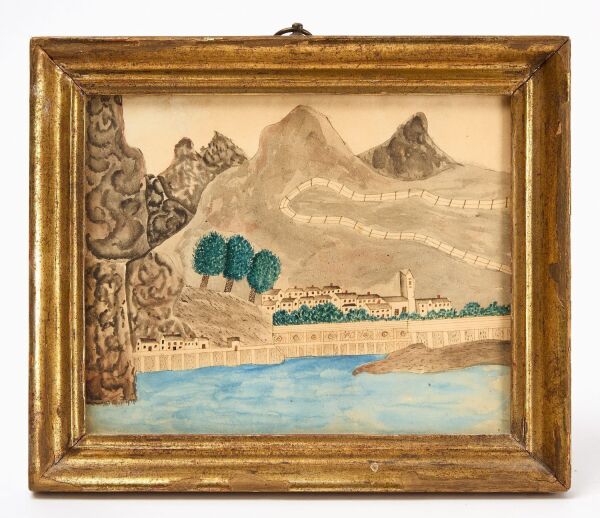 Folk Philadelphia Waterworks Watercolor