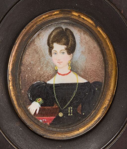 Abraham Parsell - Miniature Portrait of a Lady