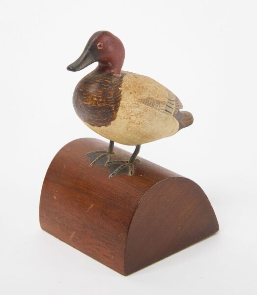 Miniature Carving of a Redhead Duck