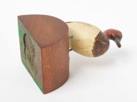 Miniature Carving of a Redhead Duck - 4