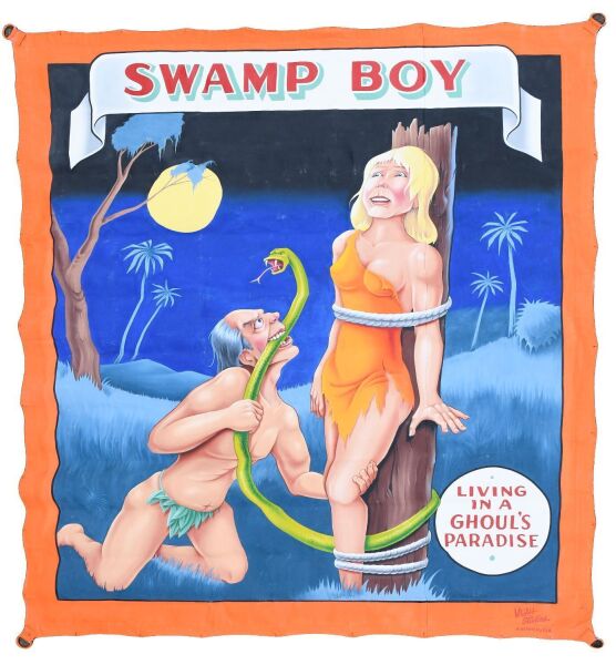 Johnny Meah Sideshow Banner - Swamp Boy