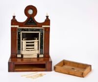 Sailor Made Scrimshaw Watch Hutch with Hearth and Tools - 2