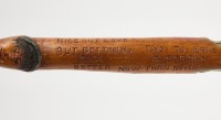 Folk Art Walking Stick with Naughty Carvings - 6