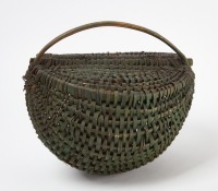 Lidded Painted Basket - 2