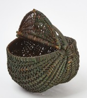 Lidded Painted Basket - 3