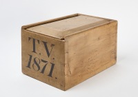 Large Slide-Top Box, dated 1871