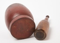Mortar and Pestle in Red Paint - 3
