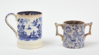 Imperial Crown Mug and Pearlware Two-Handled Mug - 2