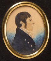 J. H. Gillespie - Pair of Miniature Portraits - 2