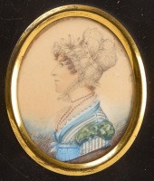 J. H. Gillespie - Pair of Miniature Portraits - 3