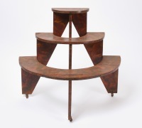 Paint-Decorated Tiered Plant Stand