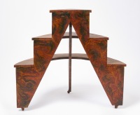 Paint-Decorated Tiered Plant Stand - 3