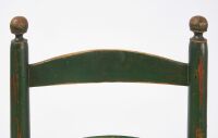 Twelve Painted Ladderback Side Chairs stamped 'Farrow' - 3