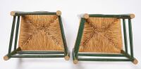 Twelve Painted Ladderback Side Chairs stamped 'Farrow' - 6