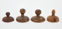 Four Carved Butter Molds - 2