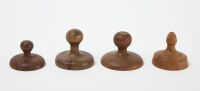 Four Carved Butter Molds - 3
