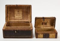 Two Miniature Riveted Trunks - 2