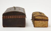 Two Miniature Riveted Trunks - 4
