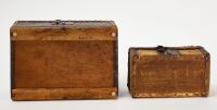 Two Miniature Riveted Trunks - 5