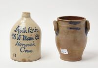 Norwich Stoneware Jug with Goodwin & Webster Crock