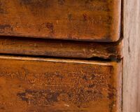 Two Country Items in Orange Paint - 3