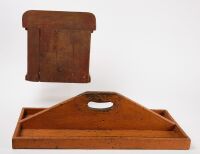 Two Country Items in Orange Paint - 5