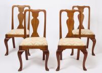 Set of Four Queen Anne Side Chairs
