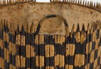 Folk Art Painted Basket - 3