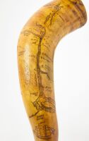Two Carved Powder Horns - 4
