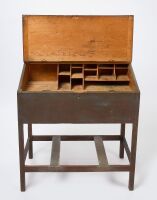 Painted Slant-Front Work Desk - 2