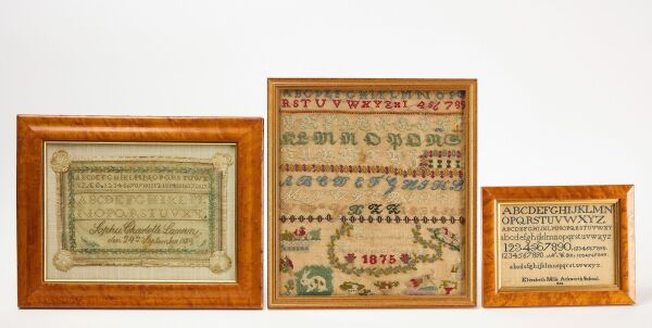 Three Needlework Samplers