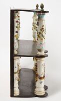 Meissen Column Form Mirrored Wall Shelf - 4