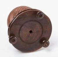 Carved Treen String Holder - 4