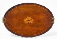 Scalloped Edge Tray with Seashell Inlay - 2