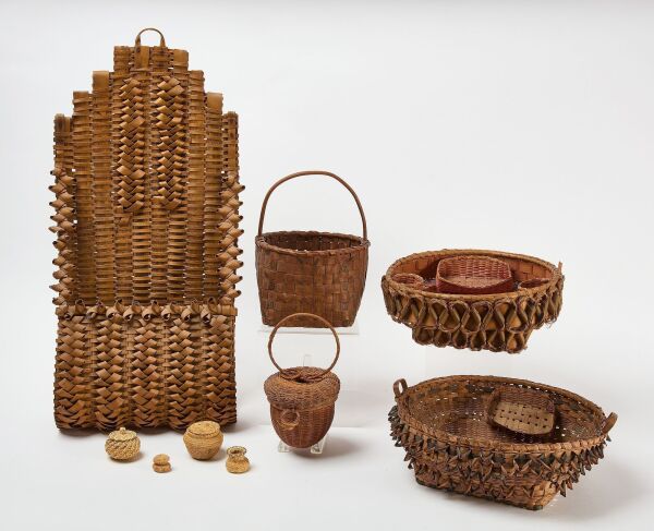 Group of Nine Native American Baskets