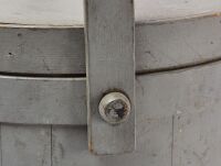 Handled Firkin in Grey Paint - 2