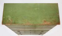 Early Blanket Chest in Green Paint - 3