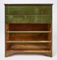 Early Blanket Chest in Green Paint - 7