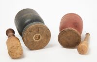 Two Wooden Mortars and Pestles - 3
