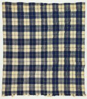 Blue and White Woven Blanket