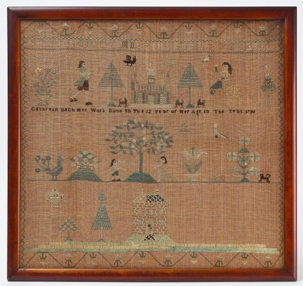 Needlework Sampler - Catherine Bach, 1795