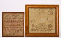 Two Needlework Samplers - Matilda Cookeny and Anne Norman