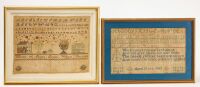 Two Needlework Samplers