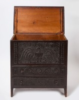 American Eagle Carved Two-Drawer Blanket Chest - 2