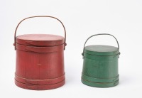 Two Painted Firkins
