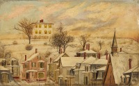 Winter Village Scape, 1883
